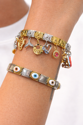 Celestial Dual-Tone Charm Bracelet Set