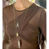 Layered Symbol Charm Necklace