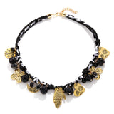 Black Cord Charm Necklace