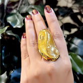 Molten Gold Statement Ring