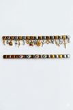 Reemora Dual-Tone Charm & Evil Eye Bracelet Set