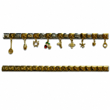 Reemora Dual-Tone Cherry & Star Charm Bracelet Set
