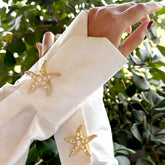 Pearl Starfish Button