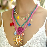 Blue & White Starfish Stud Earrings