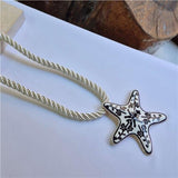 Monochrome Starfish Stud Earrings