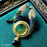 Emerald Serpent Statement Brooch