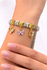 Reemora Butterfly Charm Gold Bracelet
