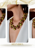 Olive & Amber Heritage Collar Necklace