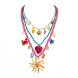 Blue & White Starfish Stud Earrings