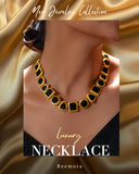 Midnight Onyx Gold Necklace