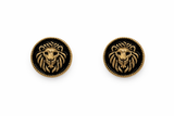 Imperial Lion Head Button