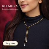 Demi-Fine Gold Double Drop Necklace