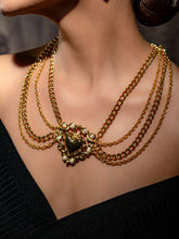 Baroque Heart Chain Necklace