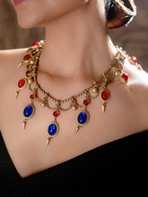 Antique-Inspired Multi-Stone Statement Necklace