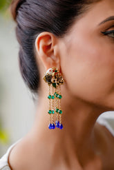Parrot Charm Chain Drop Earrings