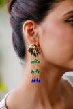 Parrot Charm Chain Drop Earrings