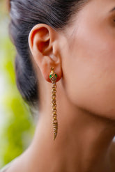 Serpent Chain Drop Earrings