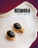 Golden Serpent Oval Button