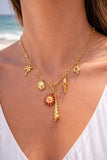 Golden Coastal Charm Necklace