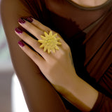 Radiant Sunburst Ring