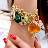 Playful Lucky Charms Gold Bracelet