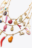 Layered Gold Lucky Charm Necklace