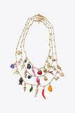 Layered Gold Lucky Charm Necklace