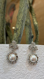 Pearl Blossom Drop Earrings