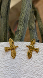 Golden Flight Stud Earrings