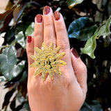 Radiant Sunburst Ring