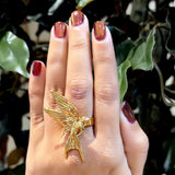 Soaring Bird Gold Ring
