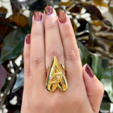 Golden Eye Signet Ring