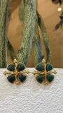 Verdant Cross Bloom Studs earring jewellery