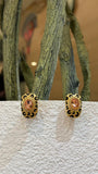 Leopard Glam Stud Earrings
