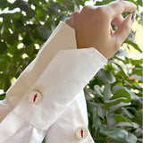 Red Chilli Motif Button