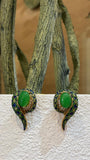 Emerald Paisley Elegance earring jewellery