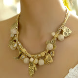 Ivory Charm Statement Necklace