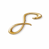 Golden Infinity Curve Blazer Brooch