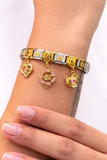 Reemora Romantic Gold Charm Bracelet
