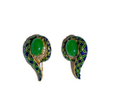 Emerald Paisley Elegance earring jewellery