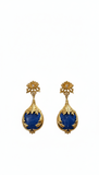 Royal Blue Enamel Drop Earrings