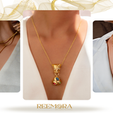 Golden Panther Charm Necklace