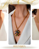 Celestial Multicolor Star Pendant Necklace