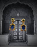 Antique Emerald Pendant Earrings