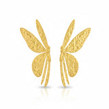 Golden Leaf Textured Statement Earrings