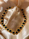 Midnight Onyx Gold Necklace