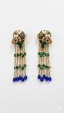 Parrot Charm Chain Drop Earrings