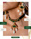Emerald Pearl Choker Set
