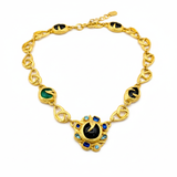 Emerald Orbit Necklace & Earring Set