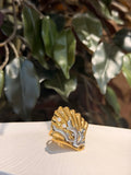 Winged Shell Emblem Ring